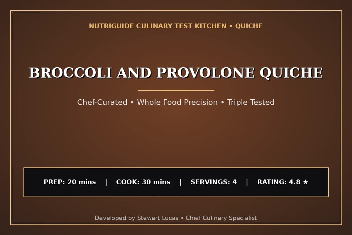 Broccoli And Provolone Quiche