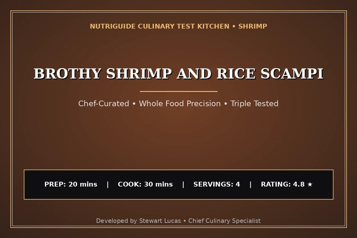 Brothy Shrimp And Rice Scampi