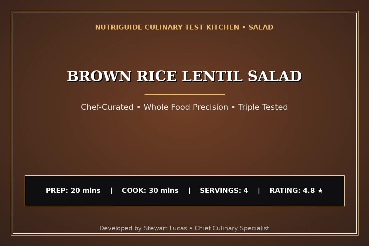 Brown Rice Lentil Salad