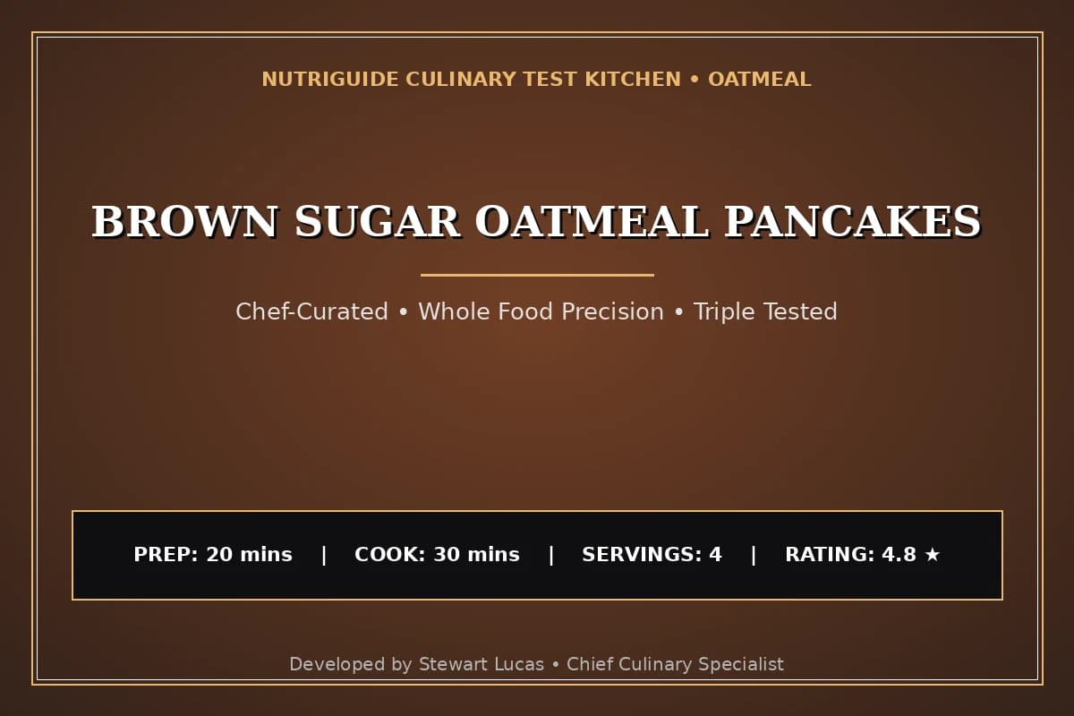 Brown Sugar Oatmeal Pancakes