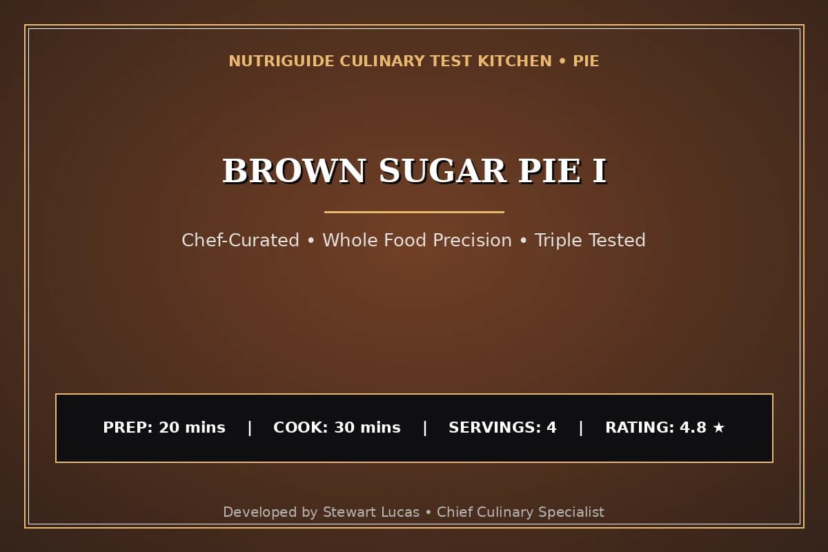 Brown Sugar Pie I
