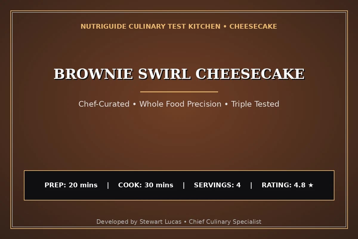 Brownie Swirl Cheesecake