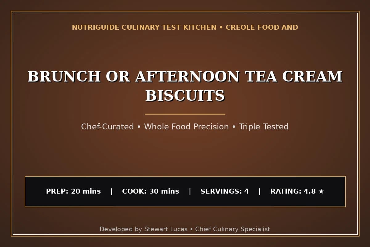 Brunch Or Afternoon Tea Cream Biscuits