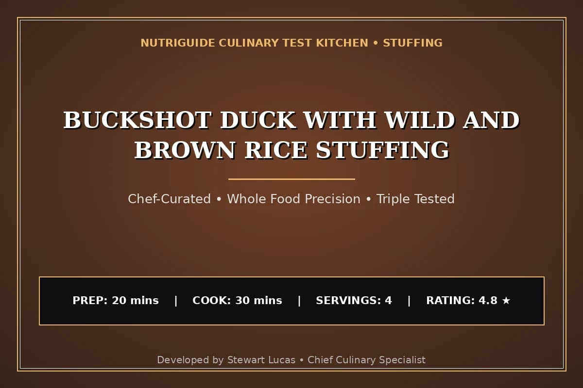 Buckshot Duck With Wild And Brown Rice Stuffing