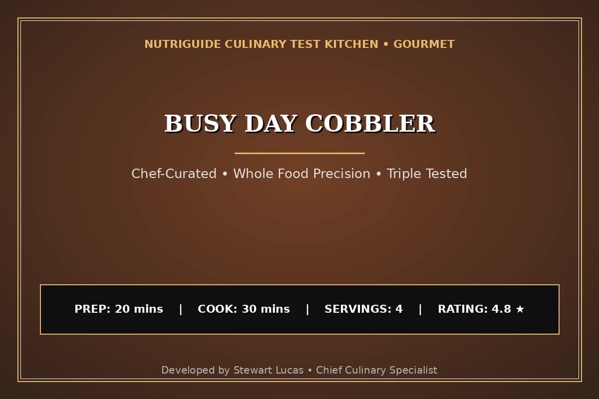 Busy Day Cobbler