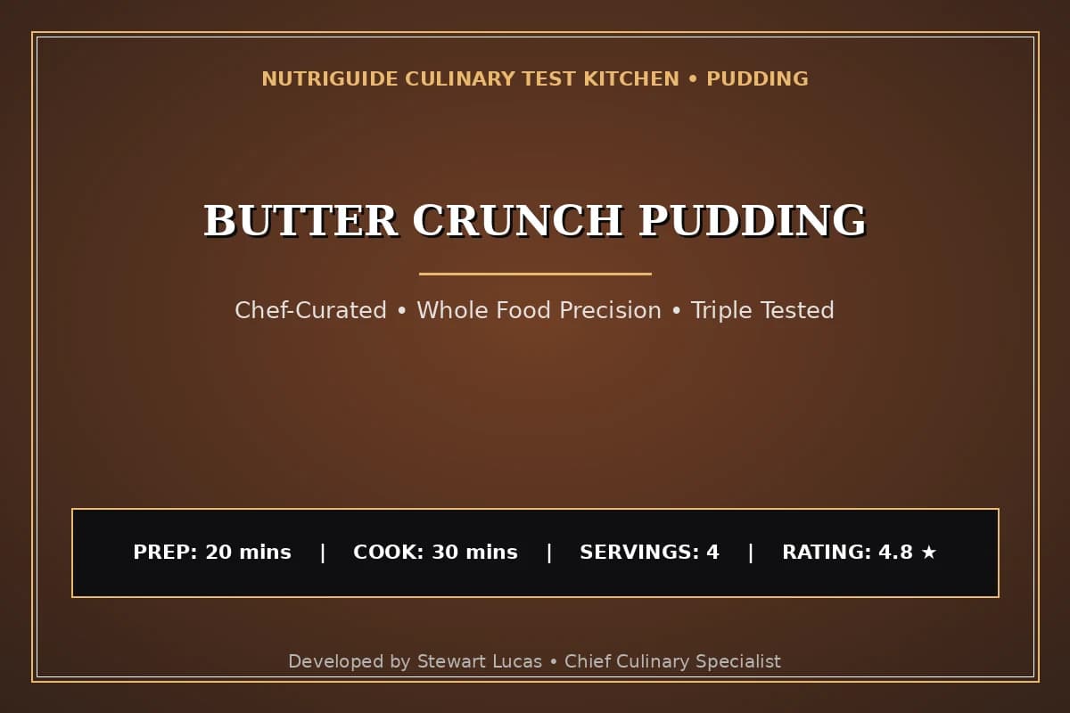 Butter Crunch Pudding