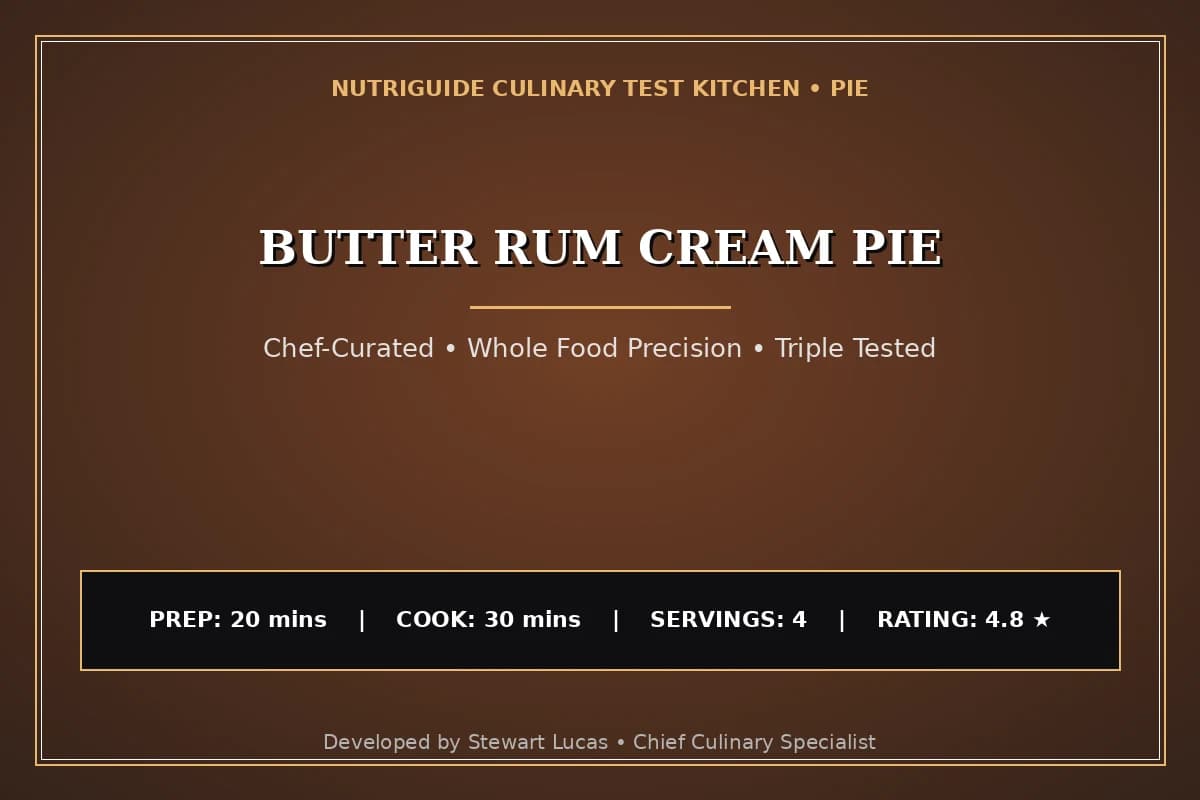 Butter Rum Cream Pie