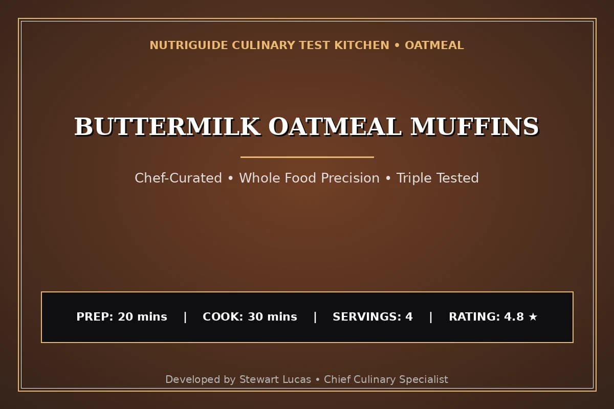 Buttermilk Oatmeal Muffins