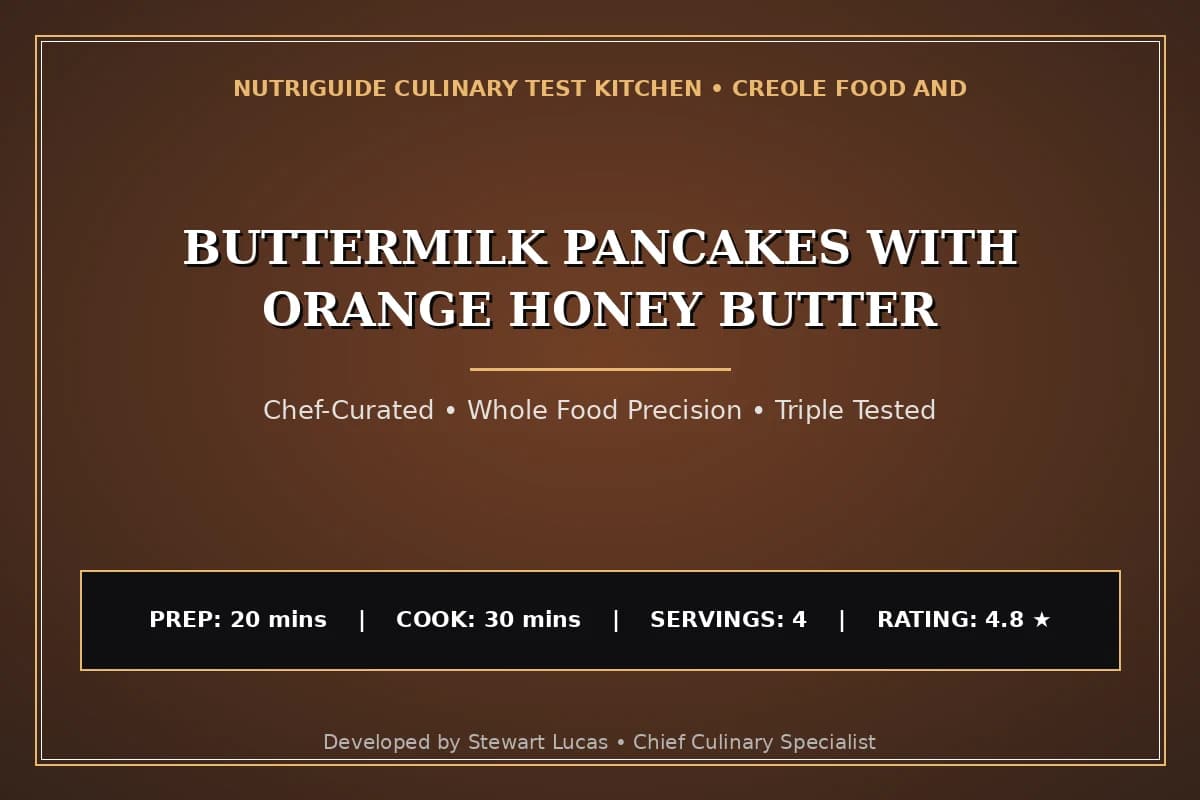 Buttermilk Pancakes With Orange Honey Butter
