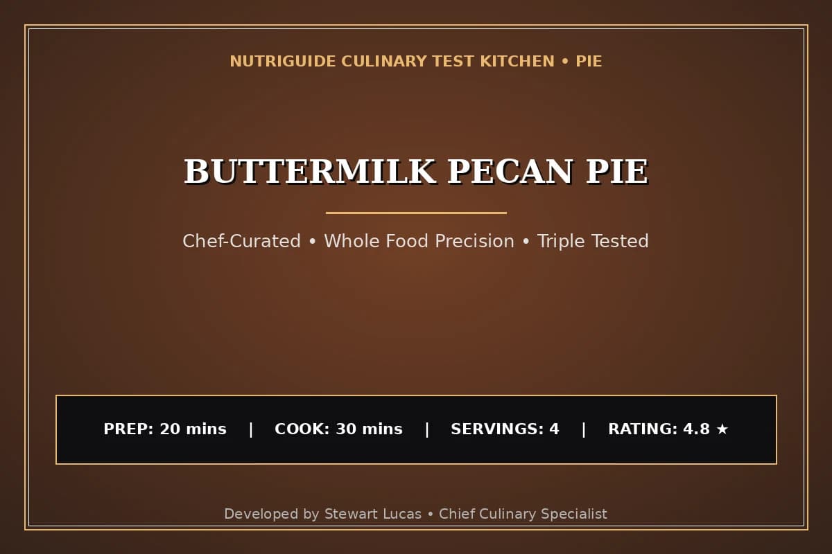 Buttermilk Pecan Pie