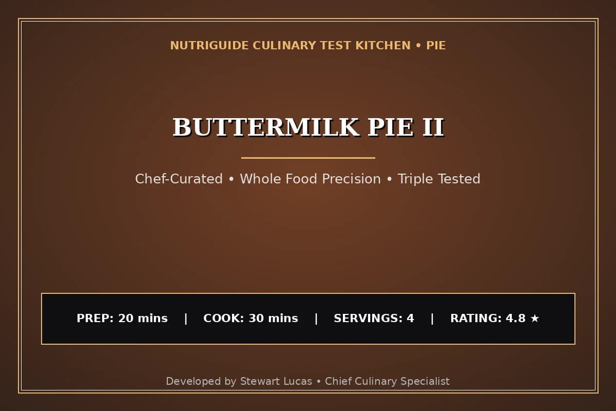 Buttermilk Pie Ii