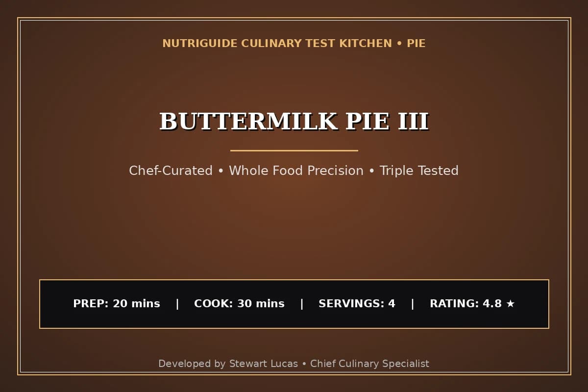 Buttermilk Pie Iii