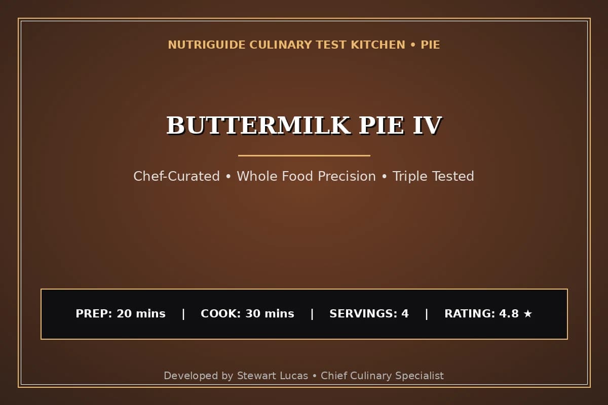 Buttermilk Pie Iv