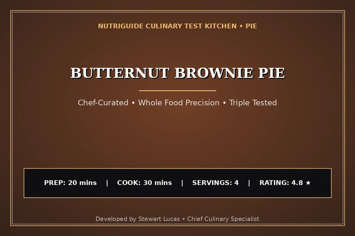 Butternut Brownie Pie