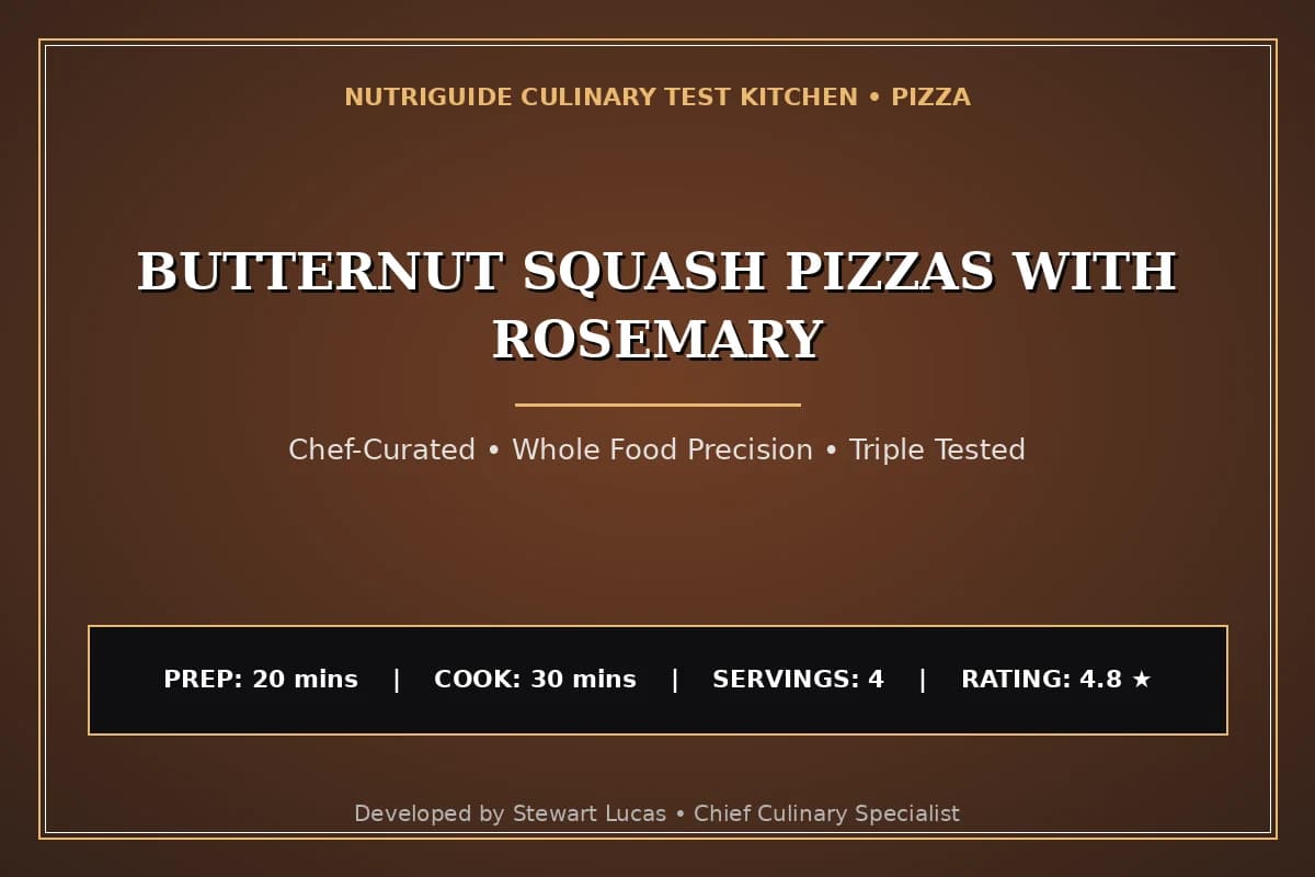 Butternut Squash Pizzas With Rosemary