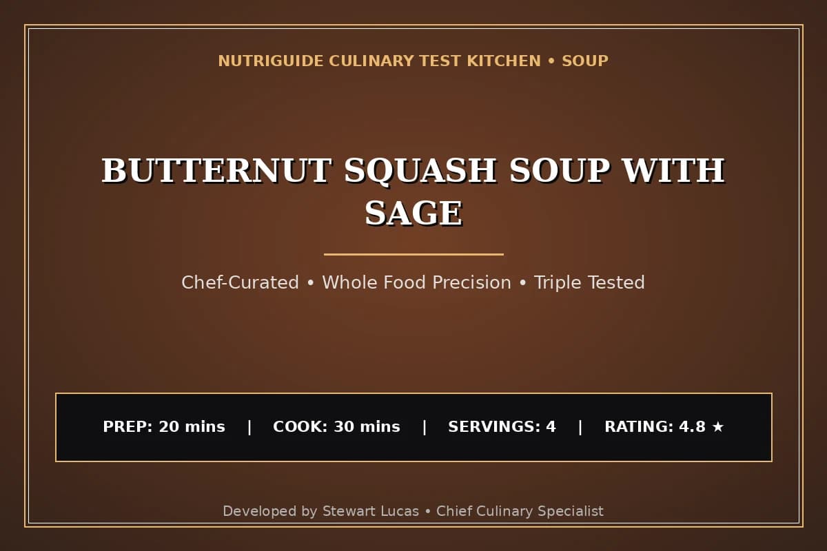 Butternut Squash Soup With Sage