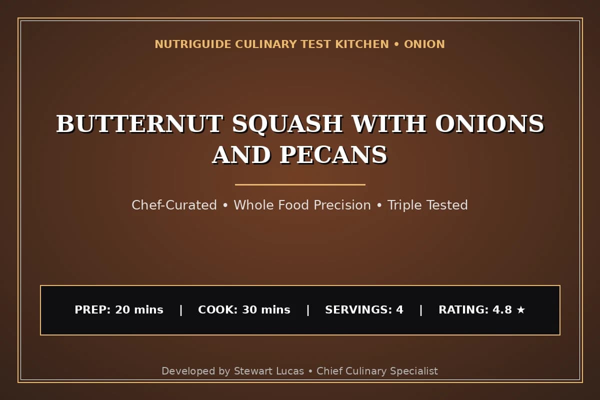 Butternut Squash With Onions And Pecans