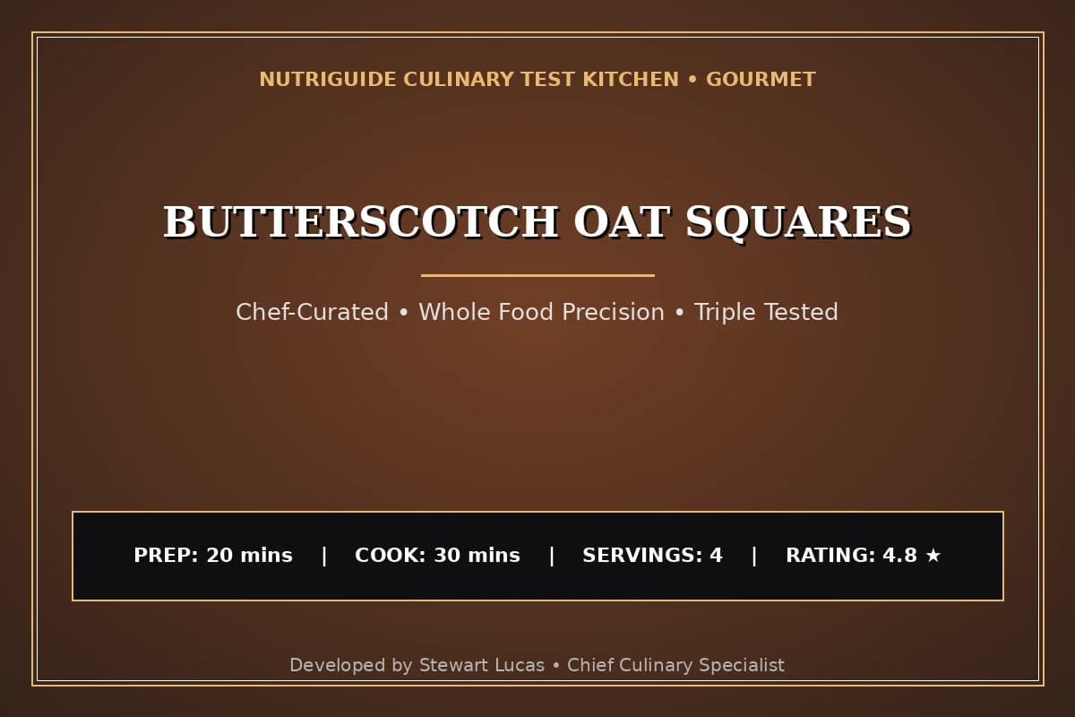 Butterscotch Oat Squares