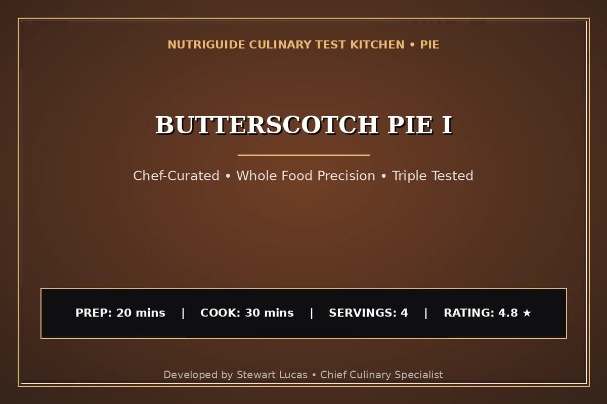 Butterscotch Pie I
