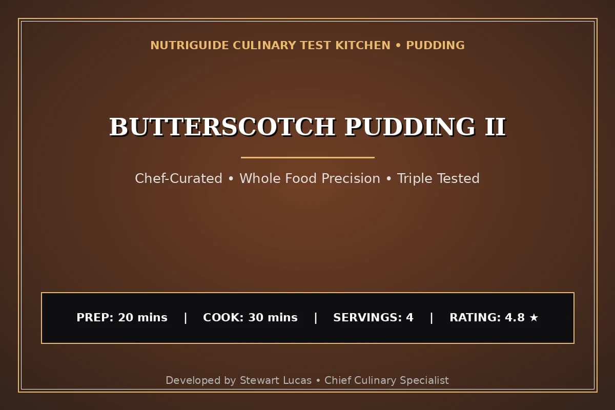 Butterscotch Pudding Ii