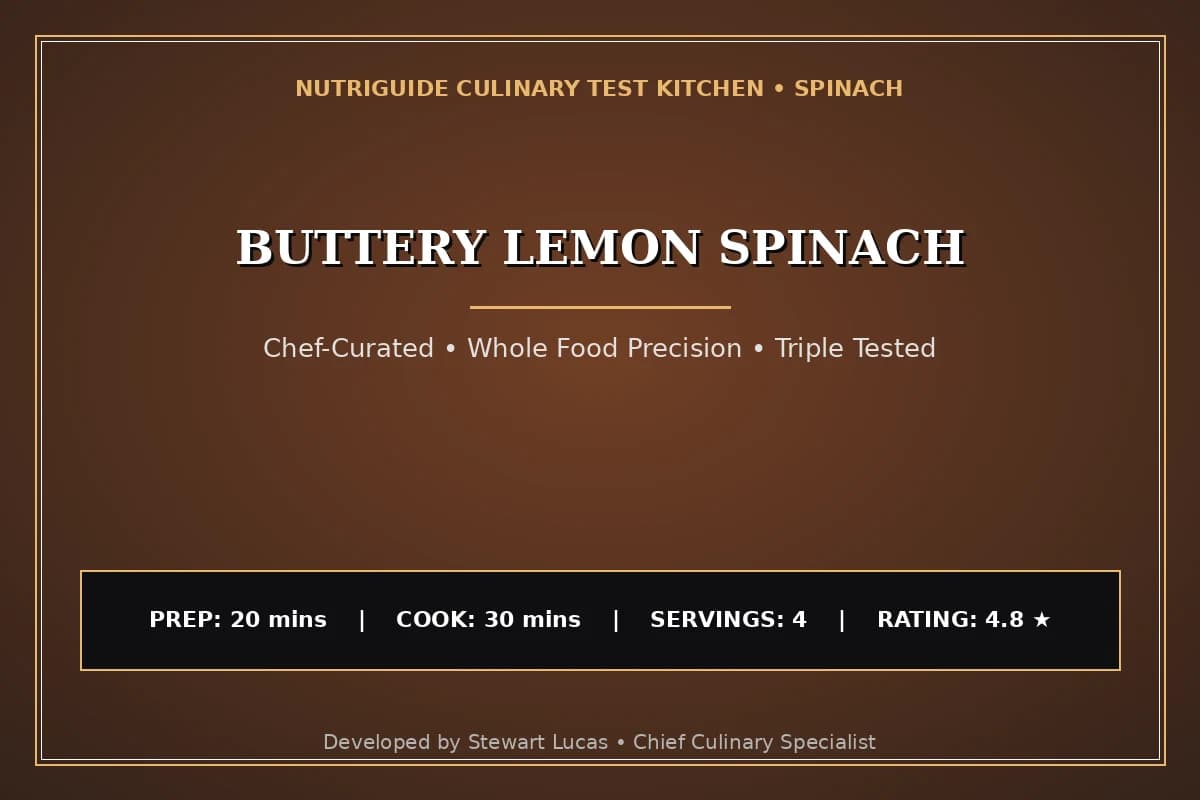 Buttery Lemon Spinach
