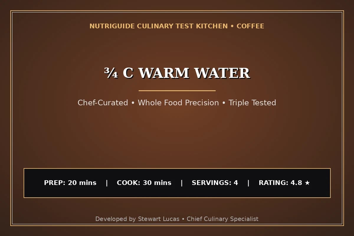 ¾ C Warm Water