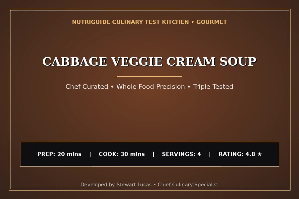 Cabbage Veggie Cream Soup