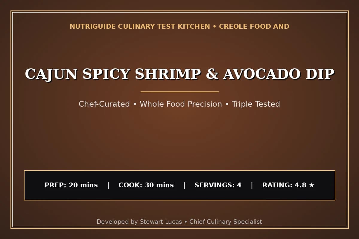 Cajun Spicy Shrimp & Avocado Dip