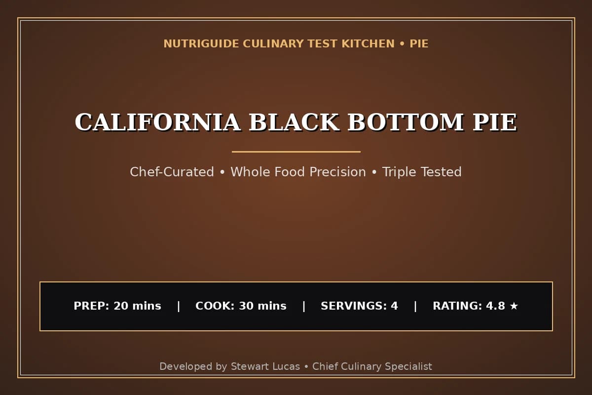 California Black Bottom Pie