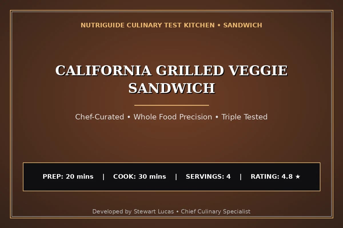 California Grilled Veggie Sandwich