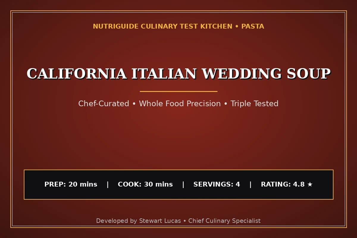 California Italian Wedding Soup