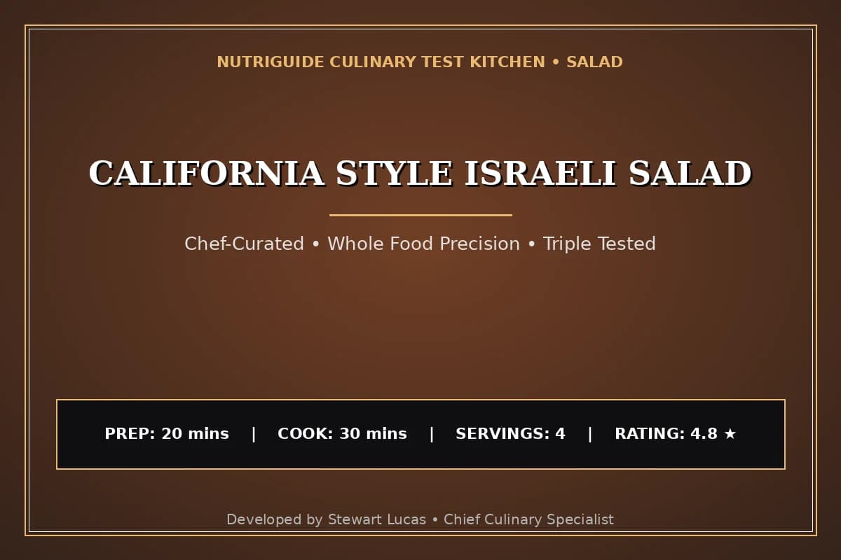 California Style Israeli Salad