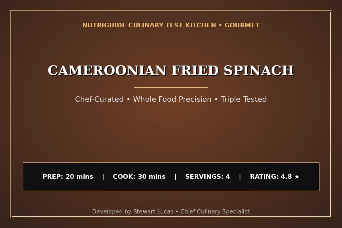 Cameroonian Fried Spinach