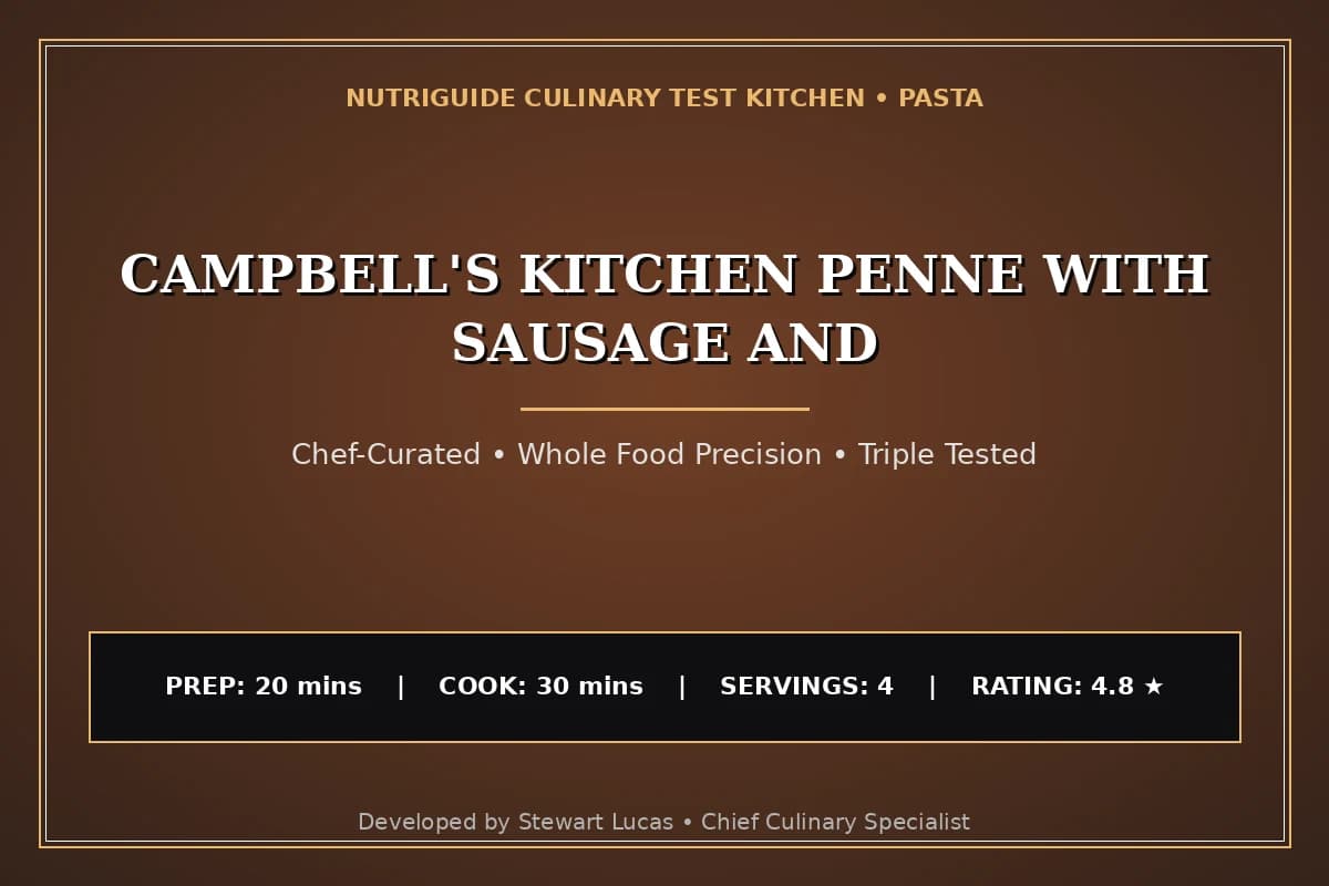 Campbell'S Kitchen Penne With Sausage And