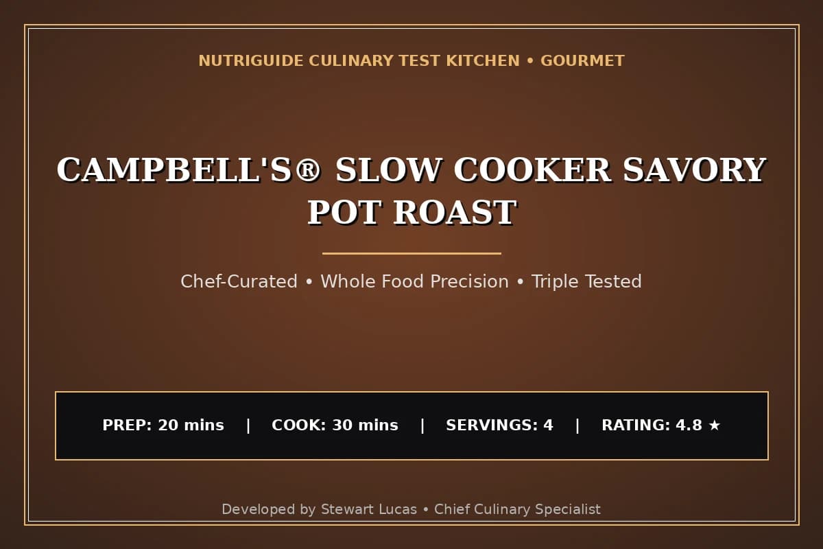 Campbell'S® Slow Cooker Savory Pot Roast