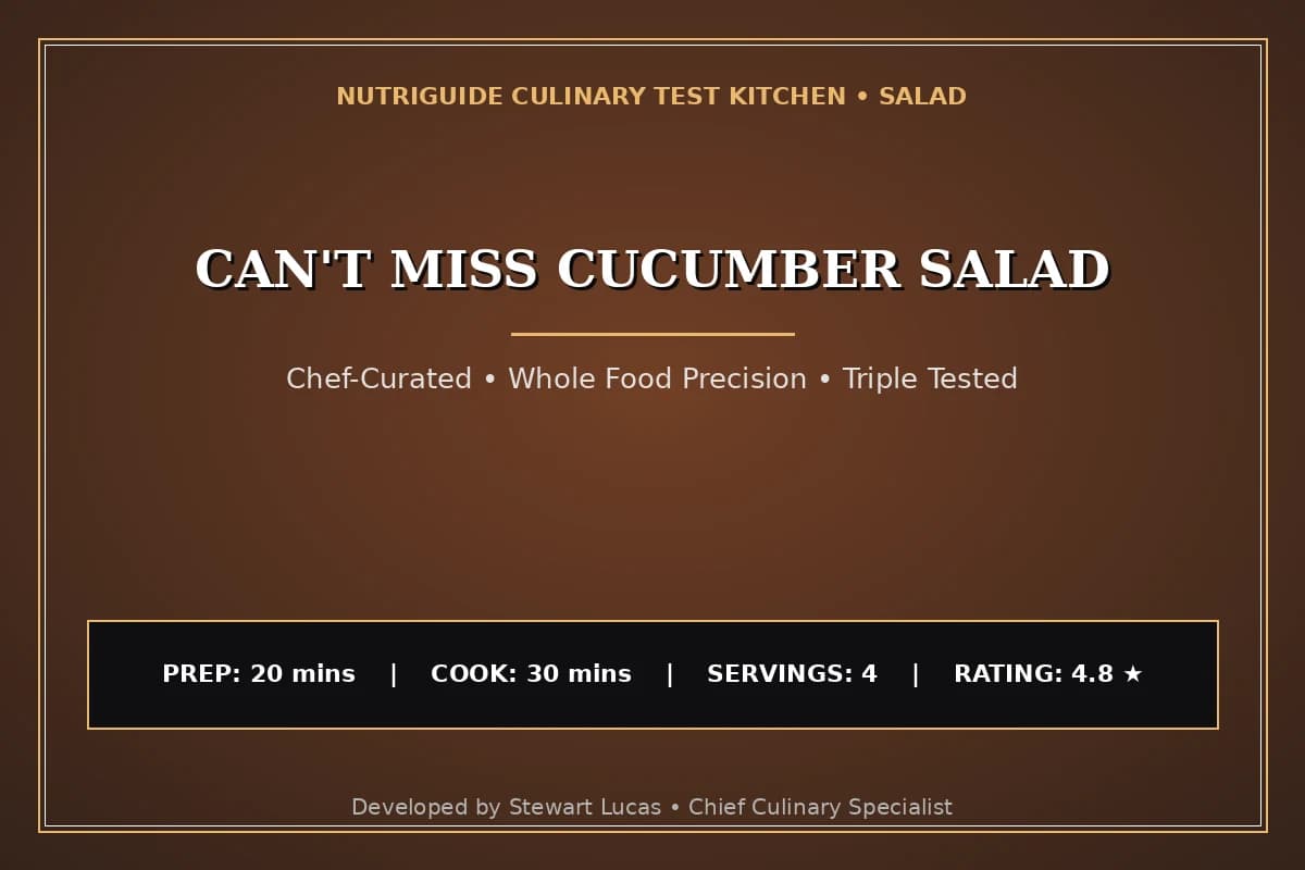 Can'T Miss Cucumber Salad