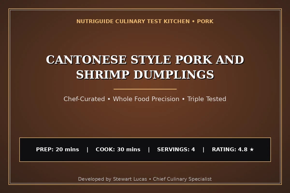 Cantonese Style Pork And Shrimp Dumplings