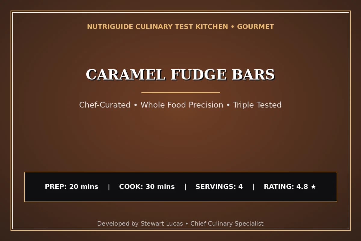 Caramel Fudge Bars