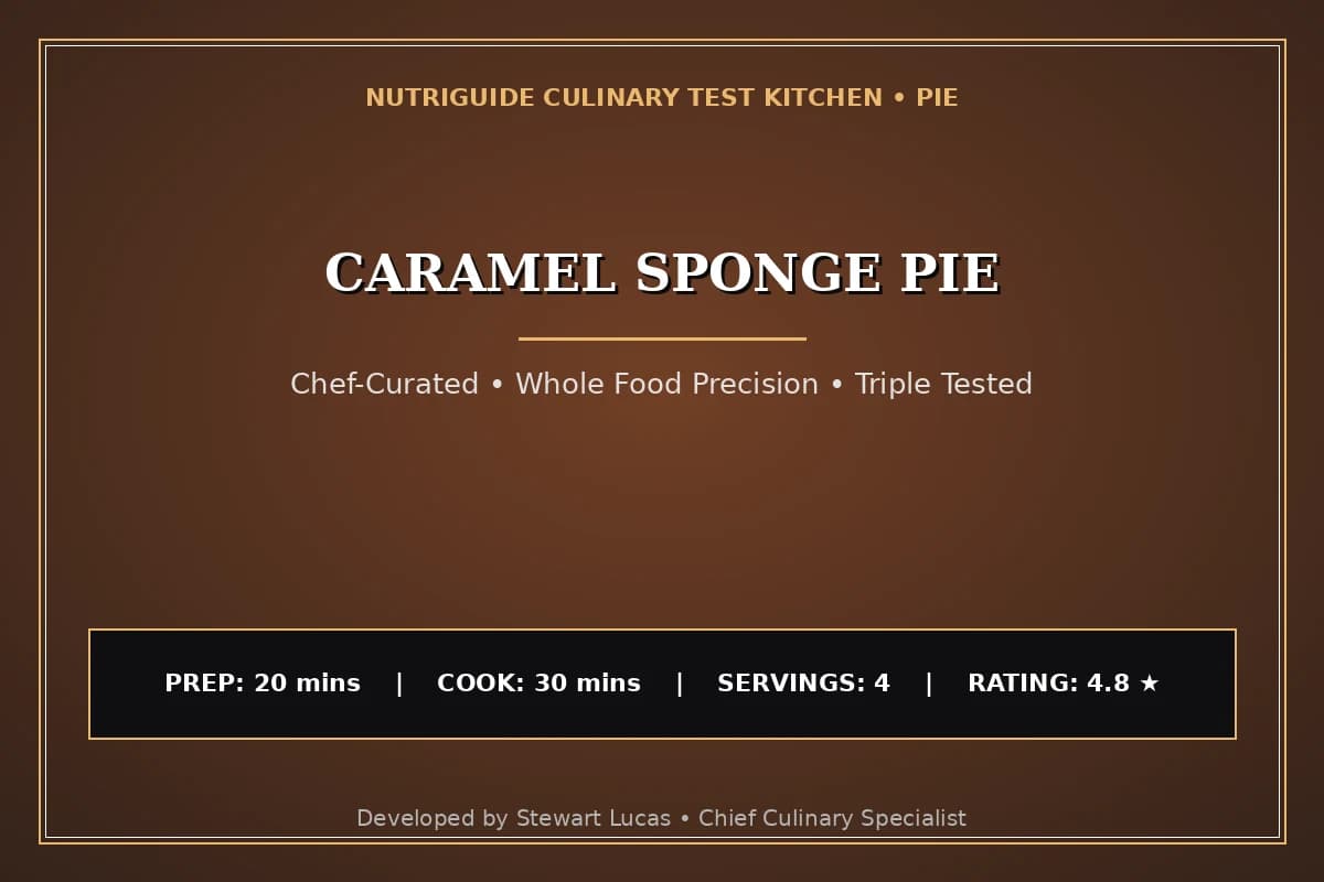 Caramel Sponge Pie