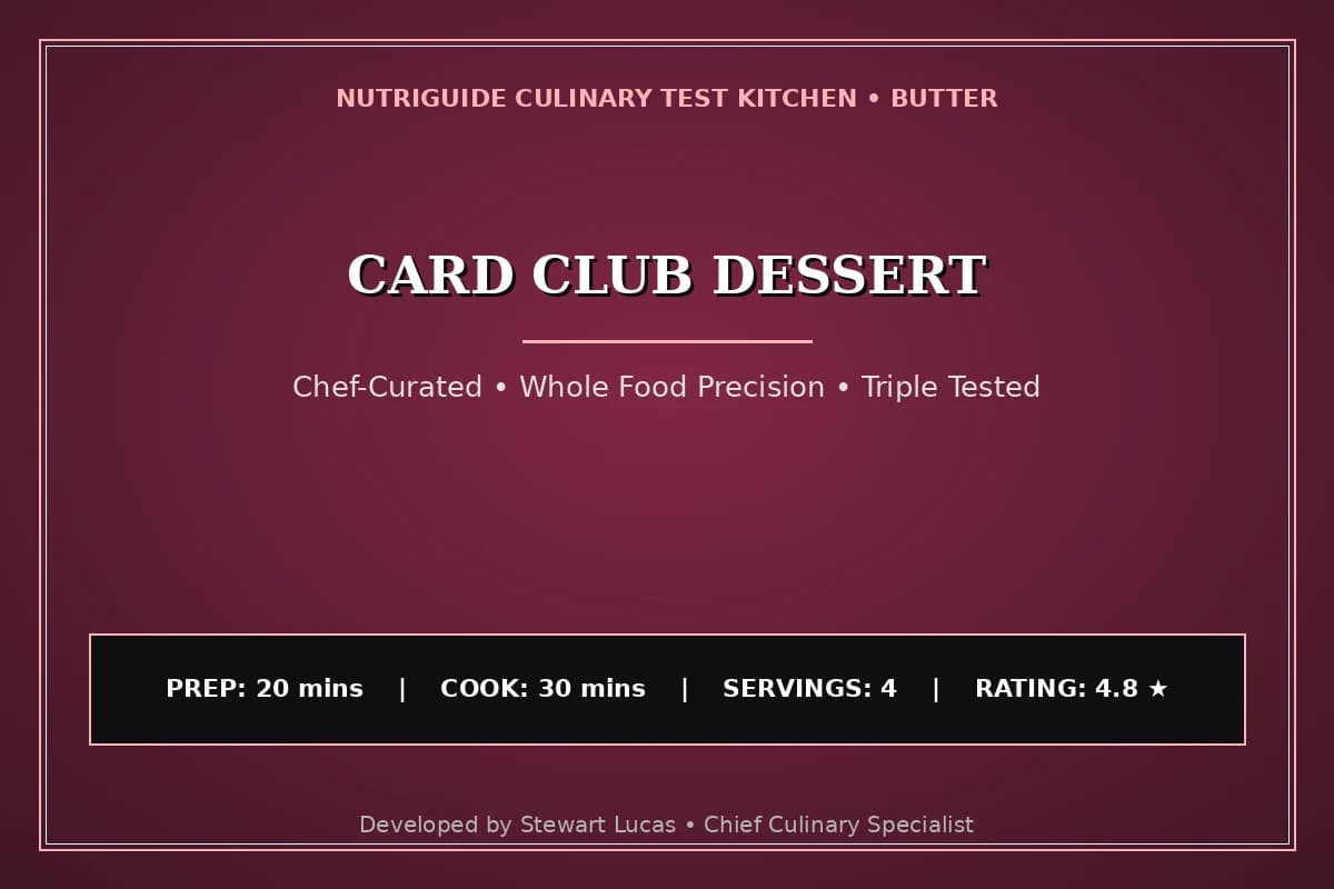 Card Club Dessert