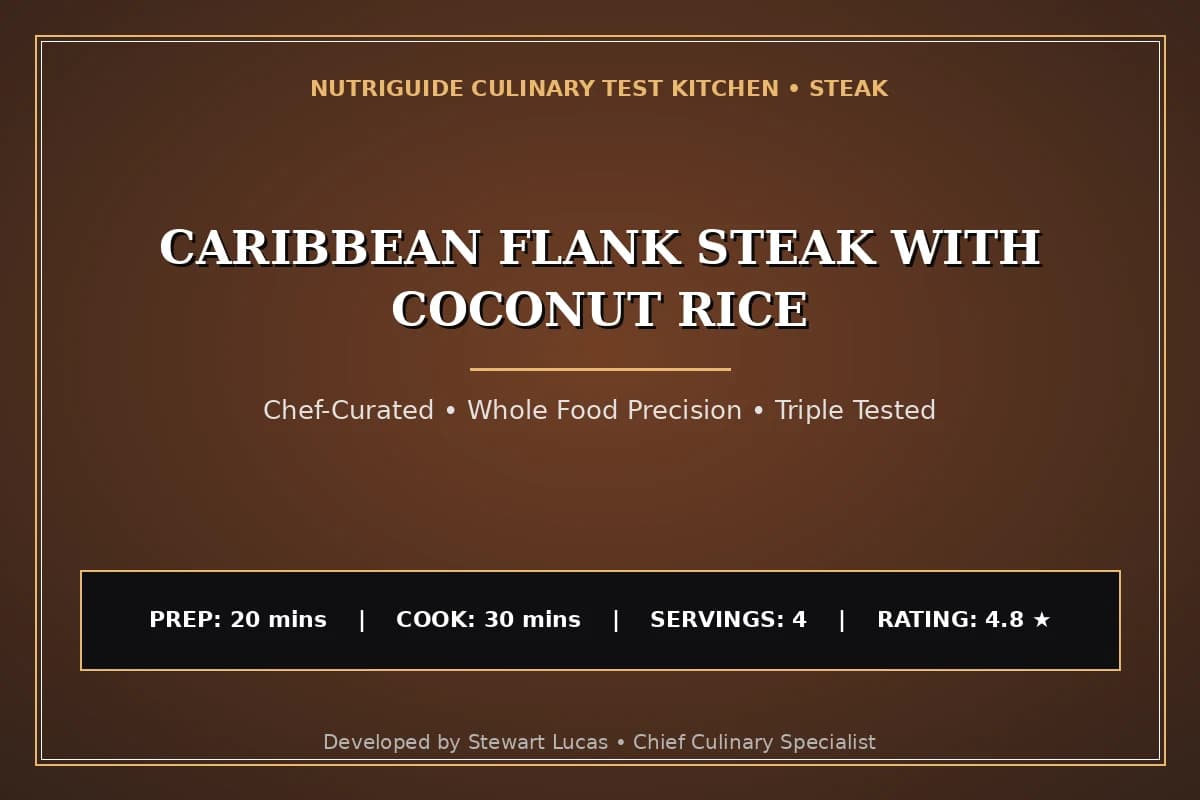 Caribbean Flank Steak With Coconut Rice