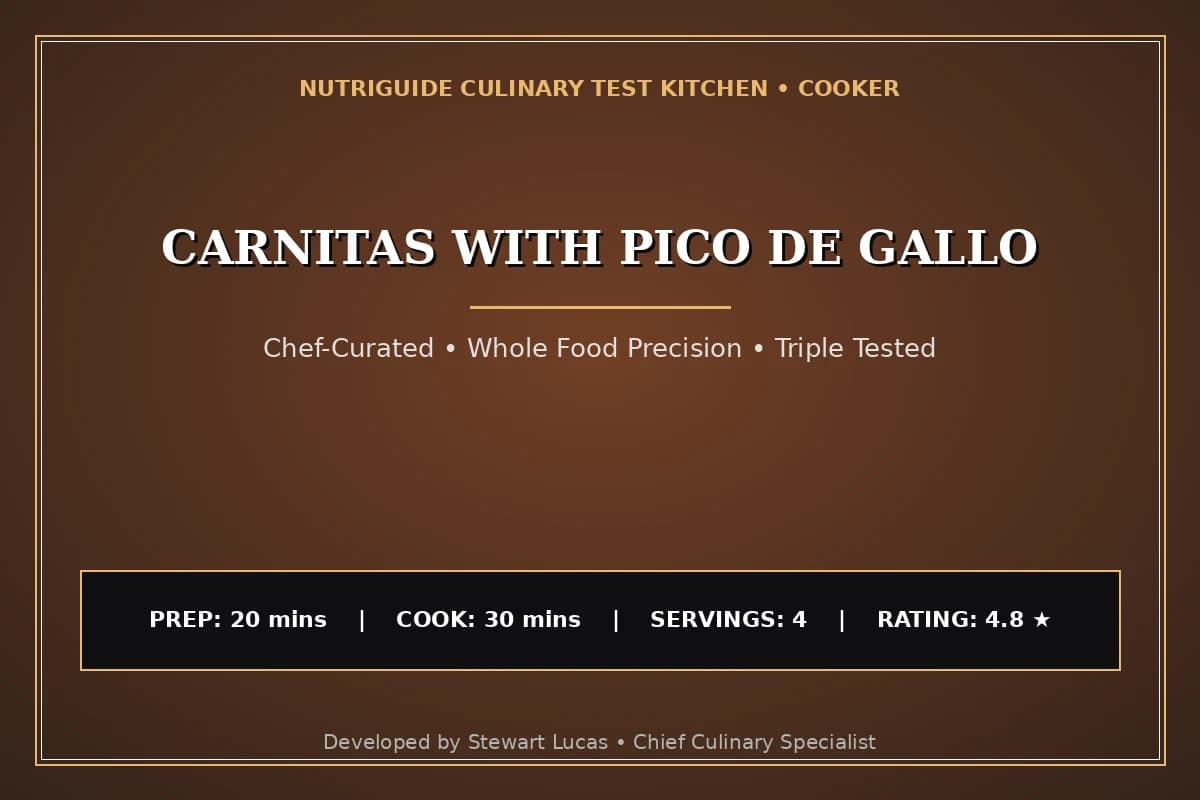 Carnitas With Pico De Gallo