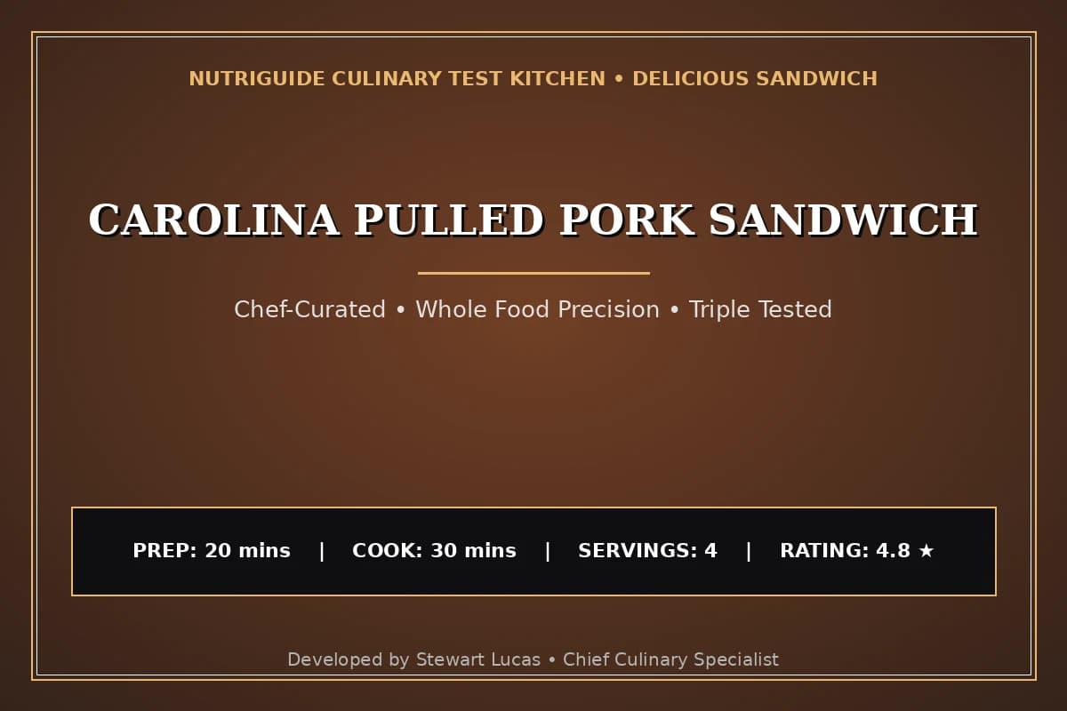 Carolina Pulled Pork Sandwich