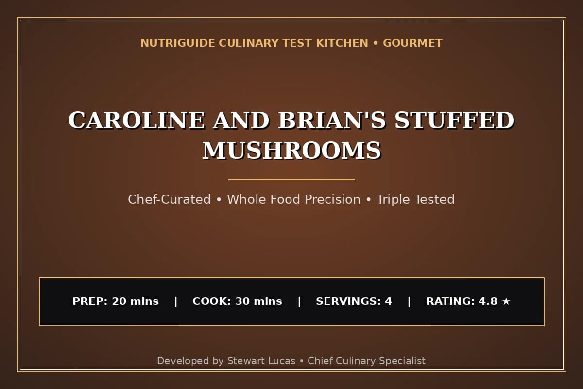 Caroline And Brian'S Stuffed Mushrooms