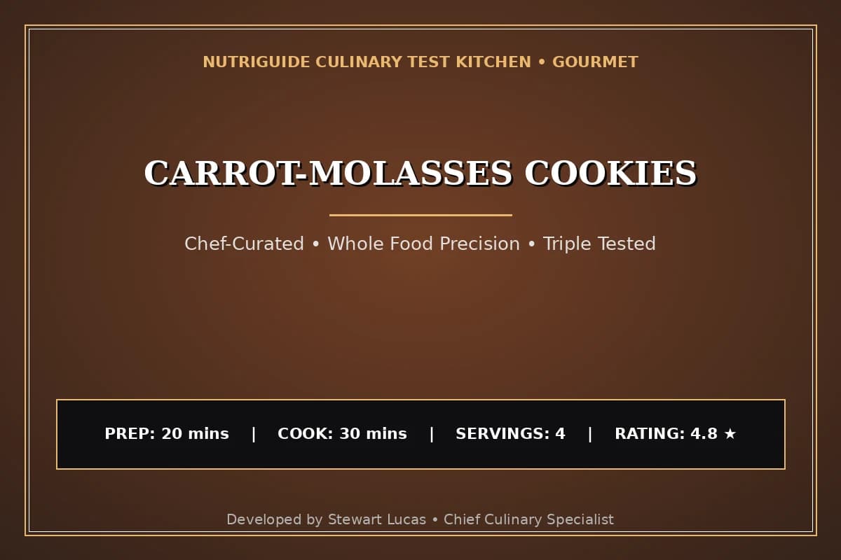 Carrot-Molasses Cookies