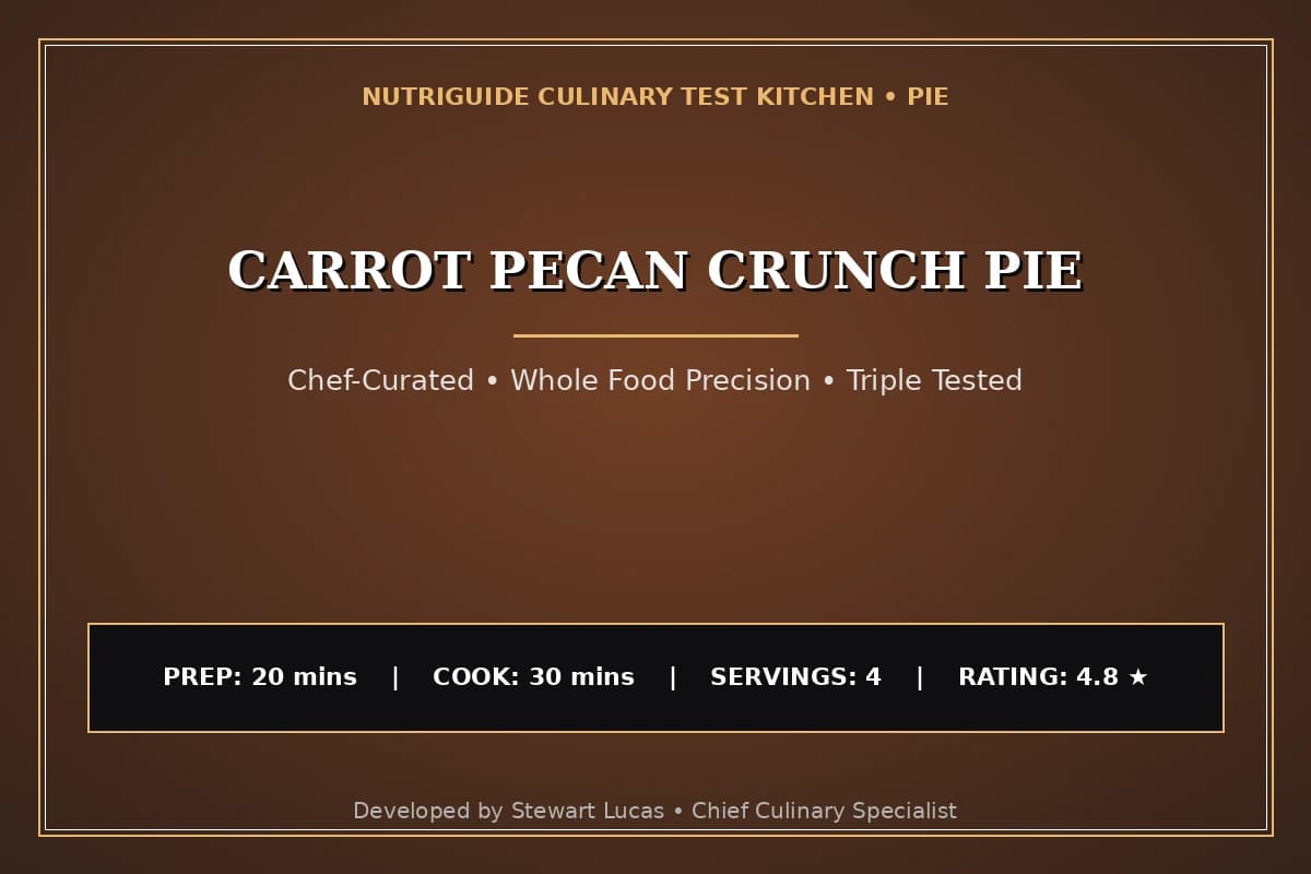 Carrot Pecan Crunch Pie
