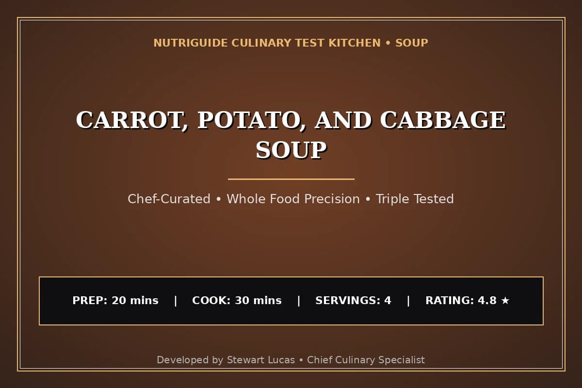 Carrot, Potato, And Cabbage Soup