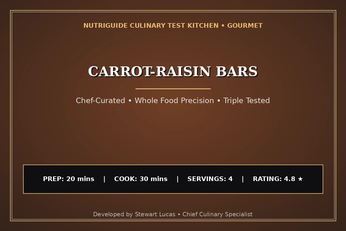Carrot-Raisin Bars