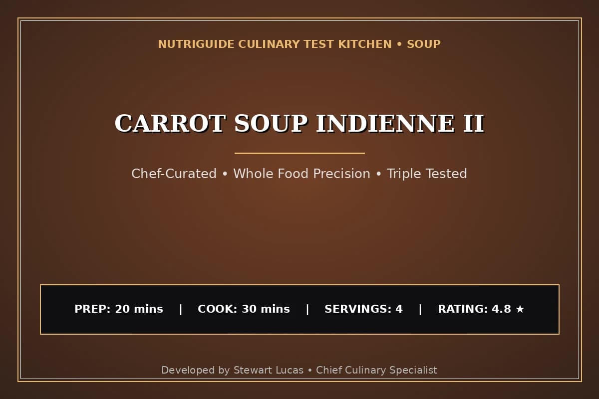 Carrot Soup Indienne Ii