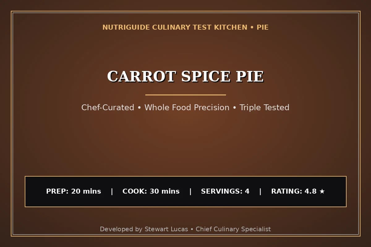 Carrot Spice Pie